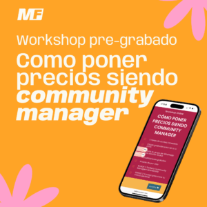 Workshop Online: Cómo poner precios siendo Community Manager